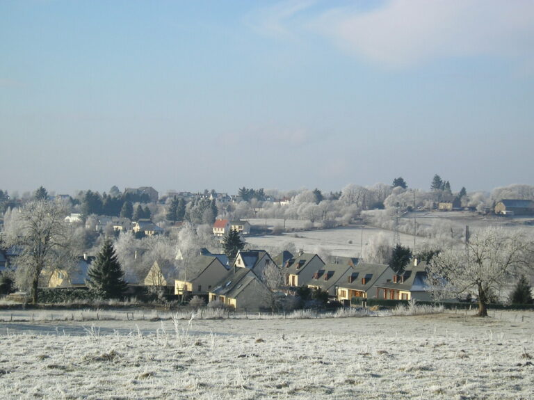 Le Vigean - sous la neige